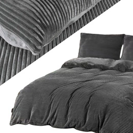 Bedding set 160 x 200 3 pcs Microfiber Bear Stripes Ayse 2256