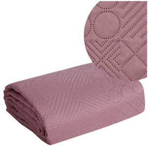 Bedspread 170 x 210 Quilted Decorative Boni5 Pink