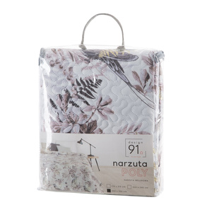 170 x 210 Quilted Poly White+Beige Bedspread