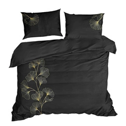 Bedding 160 x 200 Embroidered Embroidery2/St/ Black + Gold