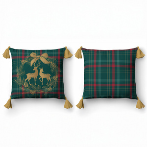 Christmas pillowcase 45 x 45 Christmas Panama 5380A