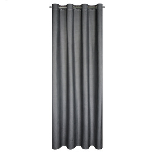 Velvet Darcy Curtain 140 x 250 Pinstripe Black