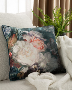 Cushion cover 45 x 45 Decorative Velvet 111 Cream+Green