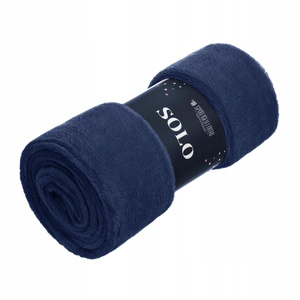 Blanket 150 x 200 Microfiber Solo Navy Blue