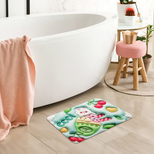 Magic 15 3D Non-Slip Absorbent Bathroom Mat