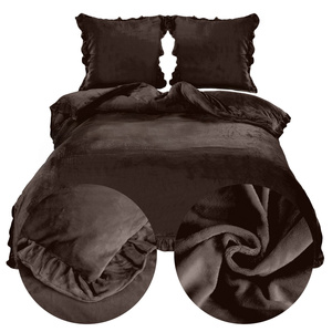 Bedding 200 x 220 3 pcs Microfiber Frill Erva 2815