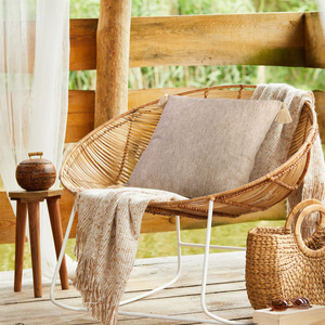 Decorative Levi pillowcase 45 x 45 Cream+Beige