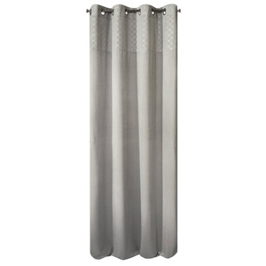 Curtain 140 x 250 Decorative Velvet Karina2 Silver