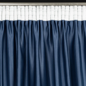 Curtain 135 x 270 Decorative Scarlet Navy Blue