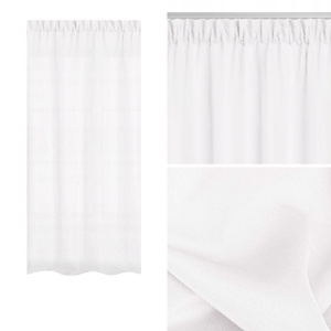 Curtain 140 x 175 Decorative Tape Viva White