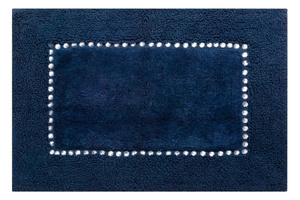 Cotton Rug 50 x 70 Chic Navy Blue