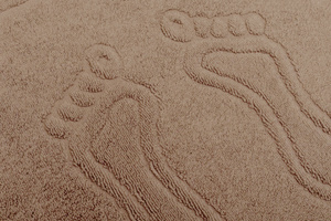 Bathroom rug Sora 50 x 70 11 650 g/m2 Beige