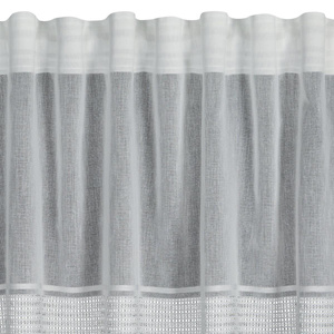 Decorative Curtain Ines 140 x 270 Tape White