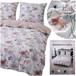 Bedding 160 x 200 3 pcs Cotton Satin Dalia 20