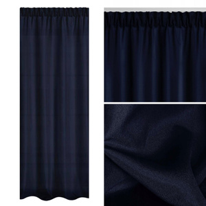 Curtain 140 x 270 Decorative Tape Viva Navy Blue