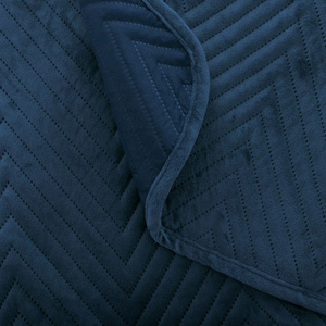 Bedspread 170 x 210 Herringbone Velvet Caden 08