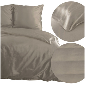 Bedding 180 x 200 3pc Satin Nova3 Coffee