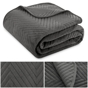 Bedspread 220 x 240 Herringbone Velvet Caden 03