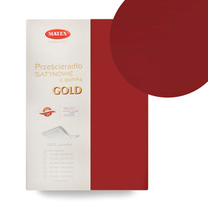 120 x 200 Satin sheet with elastic Gold 20