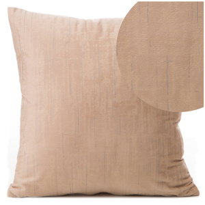 40 x 40 Decorative Velvet Pillowcase Marsala Beige