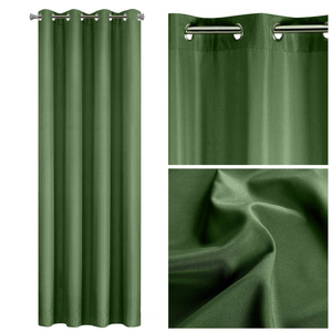 Rita Decorative Curtain 140 x 250 Dark Green