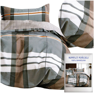 Bedding set 200 x 220 3 pieces Cotton Satin no. A1801