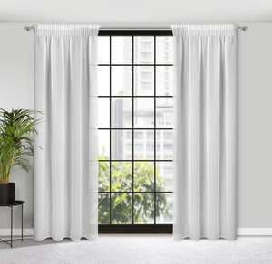 Decorative Curtain Rain 140 x 270 Tape White