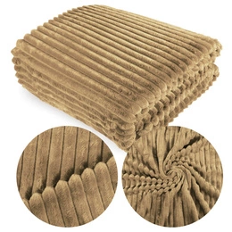 Blanket 160 x 200 Microfiber Embossed Ardea Stripes 58
