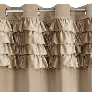 Curtain 140 x 250 Decorative Eyelets Erin C.Beige