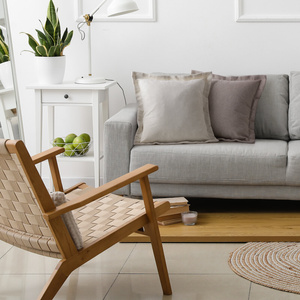 40 x 40 Decorative Boho Lidia Beige pillowcase