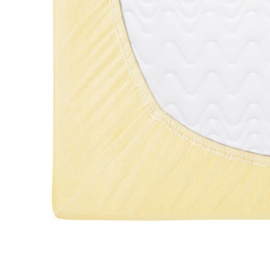 Jersey sheet with elastic 004_D Bright Yellow 60x120