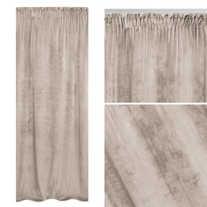 Curtain 140 x 270 Decorative Velvet Soft C.Beige
