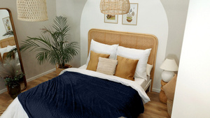 Blanket 200 x 220 Microfiber Embossed Plush Ala 3D Circle 08