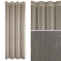 Curtain 140 x 250 Decorative Eyelets Adela Beige