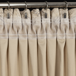 Curtain 135 x 270 Decorative Velvet Tulia Beige