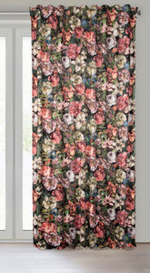 Curtain 140 x 270 Decorative Velvet Peony Bord