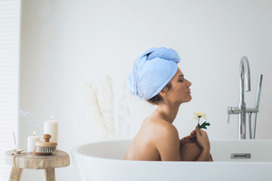 Turban 65 x 25 Microfiber Towel Aki Blue