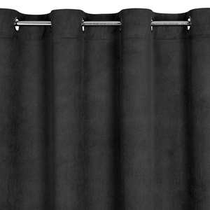 Curtain 140 x 250 Decorative Velvet Milo Black
