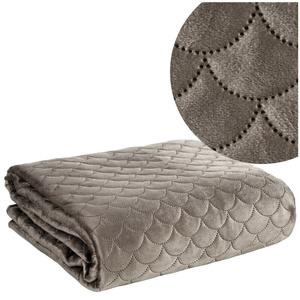 Bedspread 170 x 210 Decorative quilted pattern Ariel Beige1