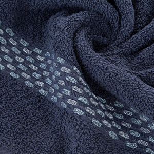 30 x 50 Terry Bath Towel Riva 07 Navy Blue