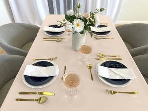 Tablecloth 140x300 Stain-Resistant Surbo Cream