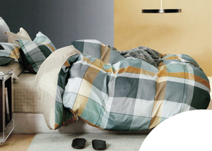 Bedding 160 x 200 3 pcs Cotton Satin No. A1576