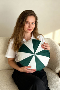 Pillow 38 x 38 Christmas Candy Green