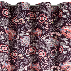 Curtain 140 x 250 Decorative Velvet Mirei Maroon