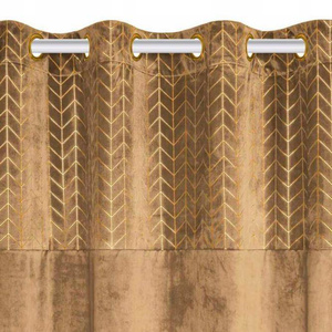 Curtain 140 x 250 Decorative Velvet Nord Mustard