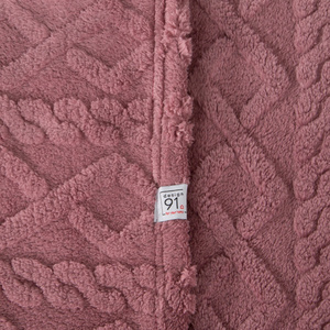 Blanket 200 x 220 Design Microfiber Braid Powder