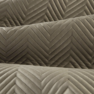 Sofia Brown Decorative Velour Bedspread 230 x 260