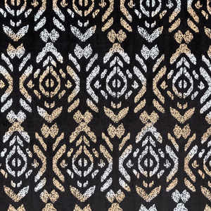 Ready-made Curtain 140 x 250 Laura Drawstring Black+Gold