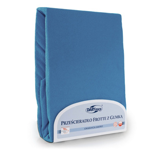 Terry sheet with elastic 017_D Cornflower 120x200