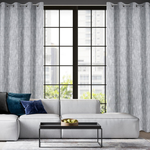 Curtain 140 x 250 Decorative Swivels Anika Steel